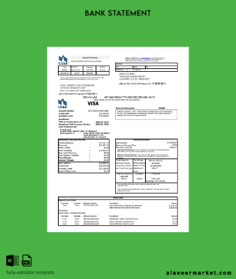 USA USAA Banka Kredi Kart excel