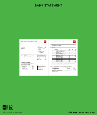 USA Wells Fargo Banka Simple İşletme checking Banka Hesap Özeti word 4 pages