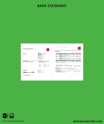 USA Wells Fargo Banka Hesap Özeti word 3 pages