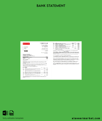 United Kingdom Santander Banka Hesap Özeti word (2 pages)