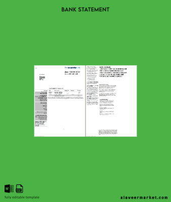 United Kingdom The Cooperative Banka Hesap Özeti word 2 pages