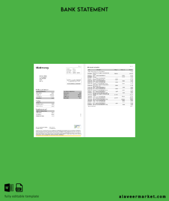 United Kingdom Think Money Banka Hesap Özeti word 3 pages 1-2
