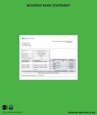Kıbrıs Hellenic Banka İşletme Banka Hesap Özeti scr