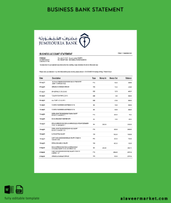 Jumhouria İşletme firm Hesap Özeti Word and PDF format (1)