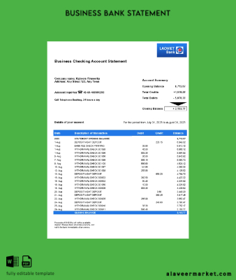Lao Viet İşletme firm Hesap Özeti Word and PDF format (1)