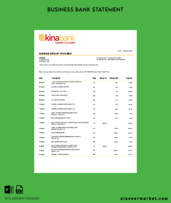 Papua Yeni Guinea Kina Securities Limited Banka corporate accoun