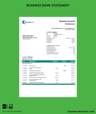 Raven enterprise Hesap Özeti Word and PDF format (1)