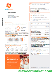 Alinta energy electricity utility business bill, page 1, SCR