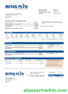 BUTAN PLIN d.o.o. gas utility business bill, SCR