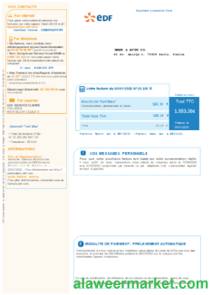 EDF France Electricity utility business bill SCR