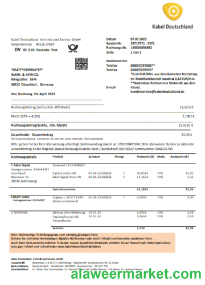 Germany TV Cabel utility business bill, SCR