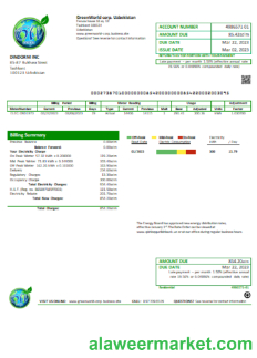 GreenWorld utility business bill, SCR
