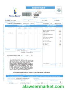 Kenya Power utility business bill, SCR