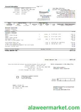 Minneapolis City of Lakes utility business bill, SCR