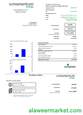 Momentum Energy utility business bill, SCR