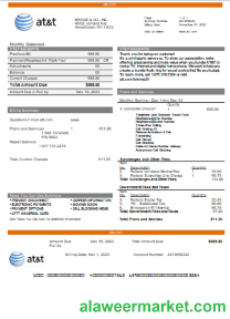 Texas AT&T telecommunications business utility, bill, SCR
