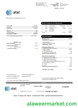 Texas AT&T telecommunications utility business bill, page 1, SCR