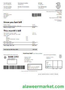 Three Ireland (Hutchison) Limited utility business bill, GO