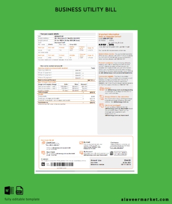 Alinta energy Gaz Fatura İşletme Fatura page 2