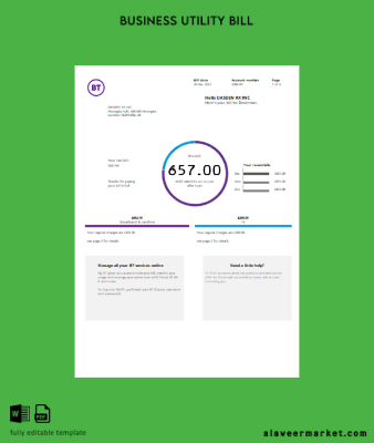 BT telecommunications Fatura İşletme Fatura