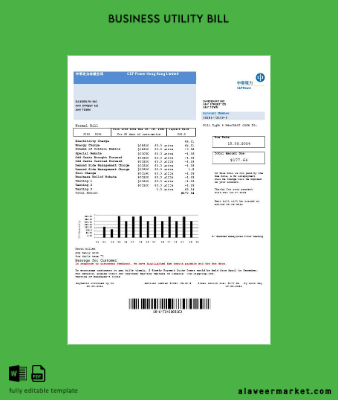 CLP Power Hong Kong Limited İşletme Fatura Fatura