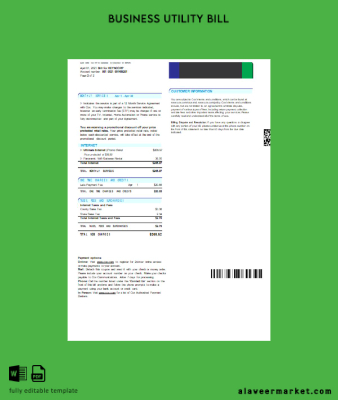 COX digital cable television Fatura İşletme Fatura page 2