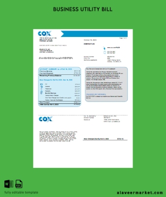 COX Fatura İşletme Fatura page1