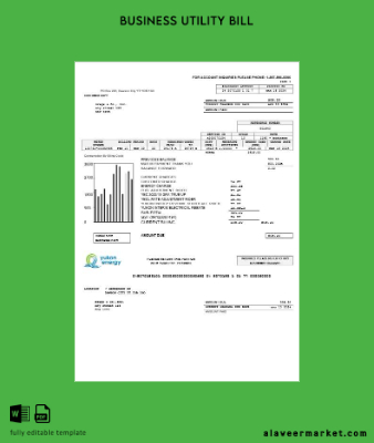 Kanada Yukon Energy İşletme Fatura Fatura