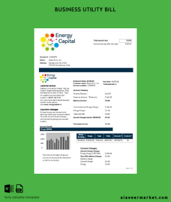 Şili Energy Capital İşletme Fatura Fatura