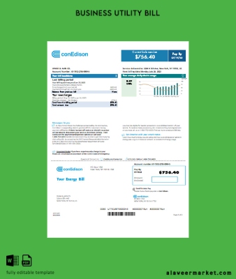 Con Edison Fatura İşletme Fatura page 1