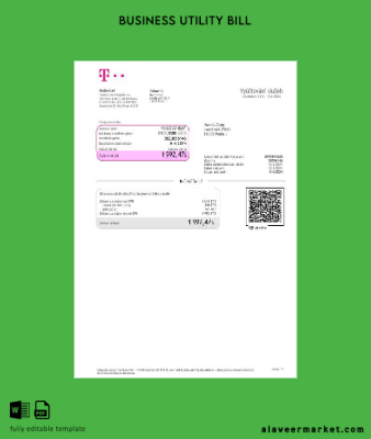 Çek Cumhuriyeti Republic T Mobile İşletme Fatura Fatura (2)