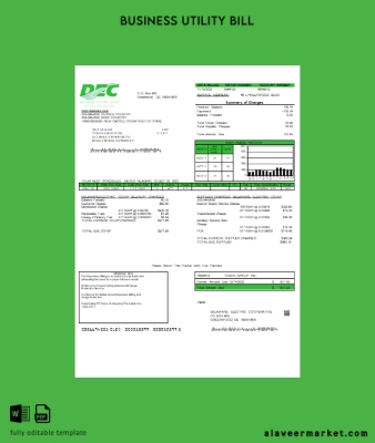Delaware Electric Co-op Fatura İşletme Fatura