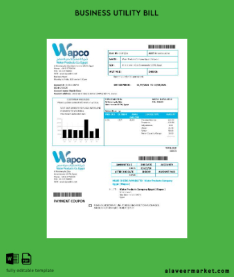 Mısır Su Products Şirket Mısır Wapco İşletme Fatura Fatura