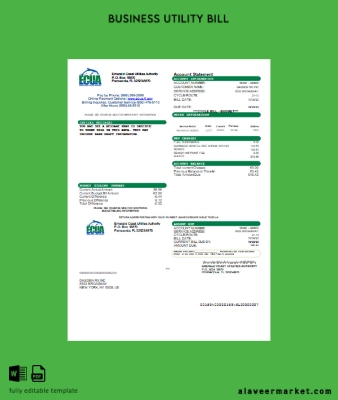 Emerald Coast Utilities Authority (ECUA) Fatura İşletme Fatura