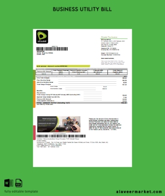 Etisalat Fatura İşletme Fatura