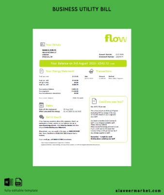 Flow Energy Fatura İşletme Fatura