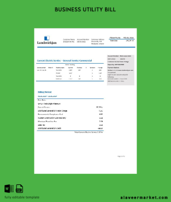 İzlanda National Power Şirket of İzlanda Landsvirkjun Elektrik İşletme Fatura Fatura