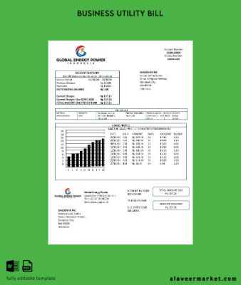 Endonezya Global Energy Power İşletme Fatura Fatura