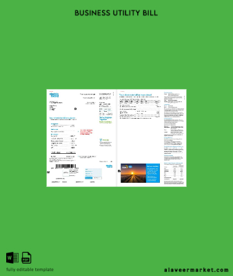İrlanda Electric İrlanda İşletme Fatura Fatura 2 pages