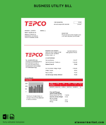 Japonya Tokyo Electric Power Şirket Elektrik İşletme Fatura Fatura