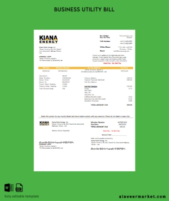 Kiana Petro Energy Co Fatura İşletme Fatura
