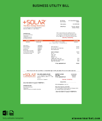 Malezya Plus Solar Systems Sdn Bhd İşletme Fatura Fatura