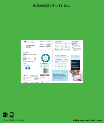 Melbourne Yarra Valley Su Su İşletme Fatura Fatura 2 pages