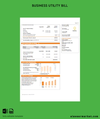Yeni South Wales (NSW) Origin Elektrik Fatura İşletme Fatura page 3