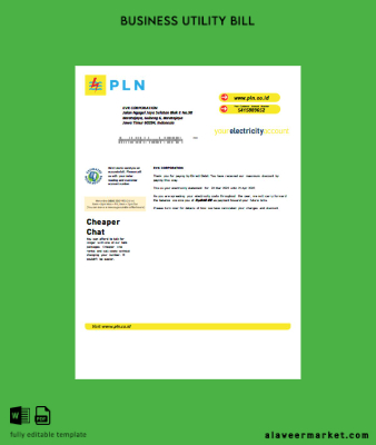 PLN Elektrik Fatura İşletme Fatura