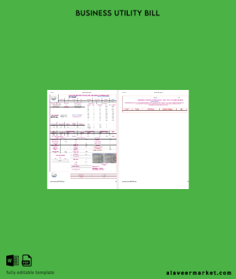 Pakistan Gujanwala electric power Şirket Elektrik İşletme Fatura Fatura 2 pages