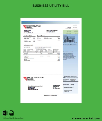 Rocky Mountain Power Elektrik Fatura İşletme Fatura