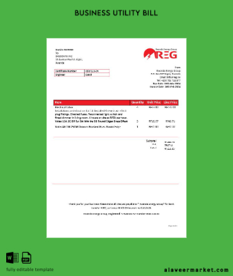 Rwanda Energy Group Elektrik İşletme Fatura Fatura