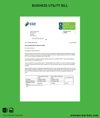 SSE Energy Fatura İşletme Fatura version 1