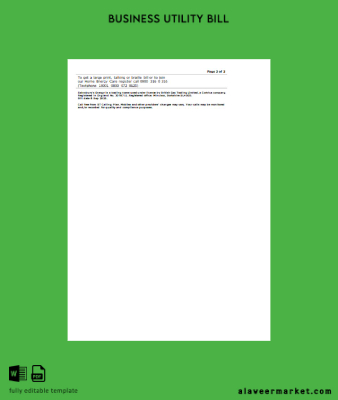 Sainsbury- Energy (British Gaz İşletme Fatura Fatura page 3